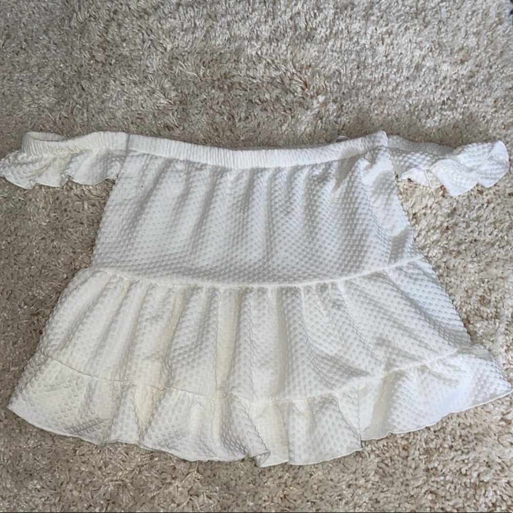 Urban Outfitters white off the shoulder top🕊